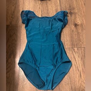 Teal Natalie dance wear leotard (NWOT)